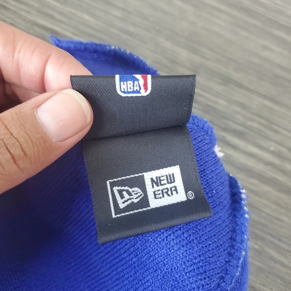 NBA New Era Golden State‎ Warriors Beanie Hat Winter Ski Cap, Retro Design